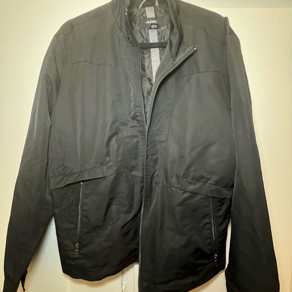 Alfani Black Lightweight Shirt Jacket